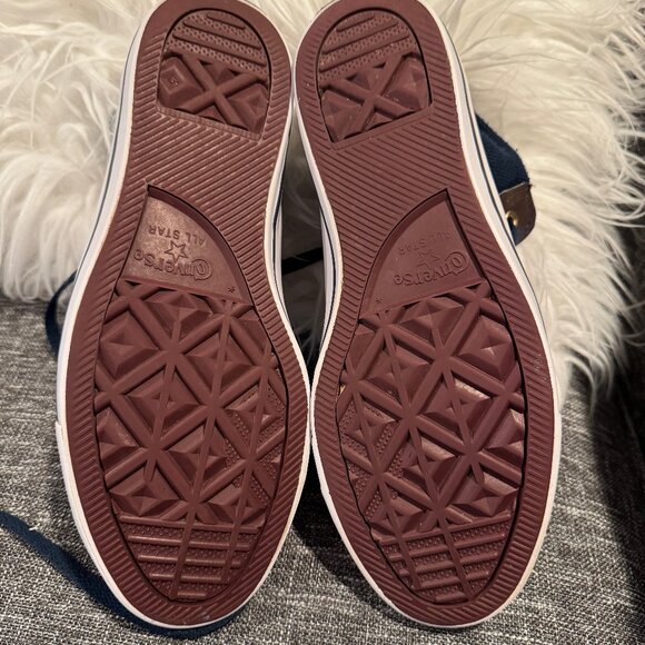 Converse Chuck Taylor All Star Blue MA-1 Zip High Womens 9 Mens 7 Nylon - Picture 9 of 13